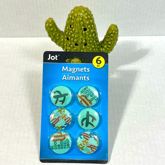 6 Pack Cactus Magnets For Bulletin Board Calendar Refrigerator Plant Lover Gift - Picture 8 of 9
